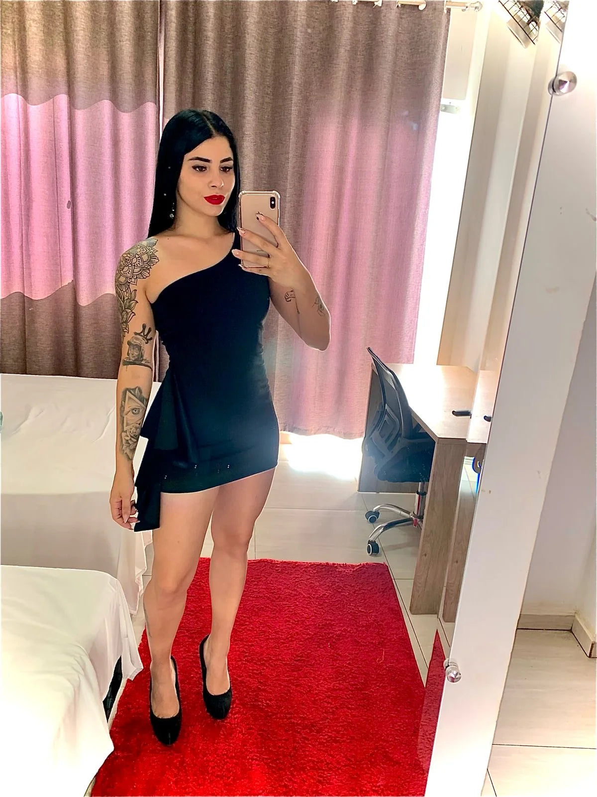 Vestido Curto Manga