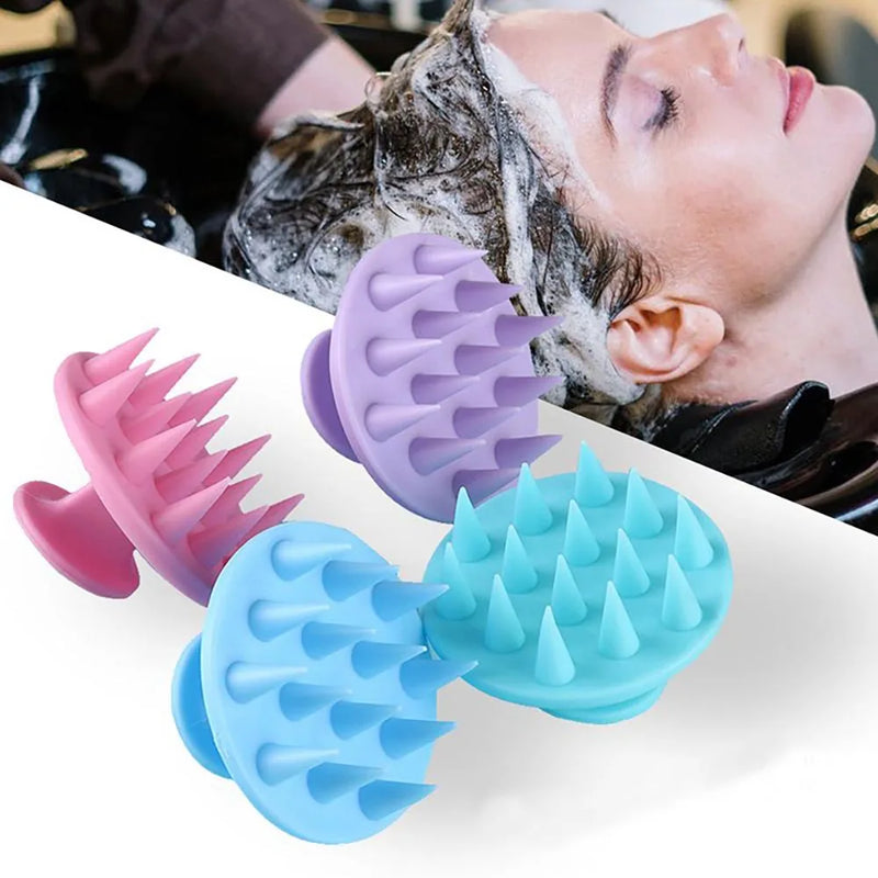 Silicone Scalp Cleaning Hair Massager Brush